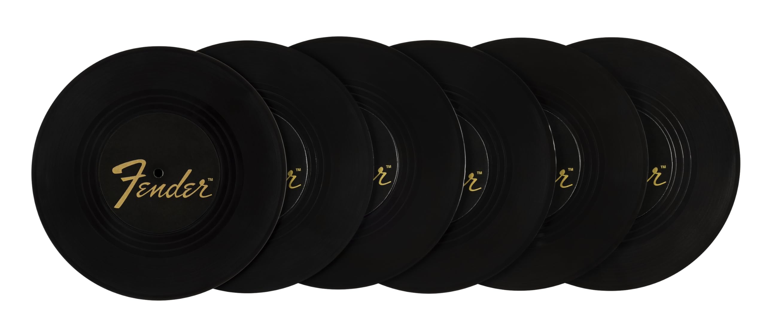 Amazon｜Fender フェンダー Sunburst Turntable Coaster Set